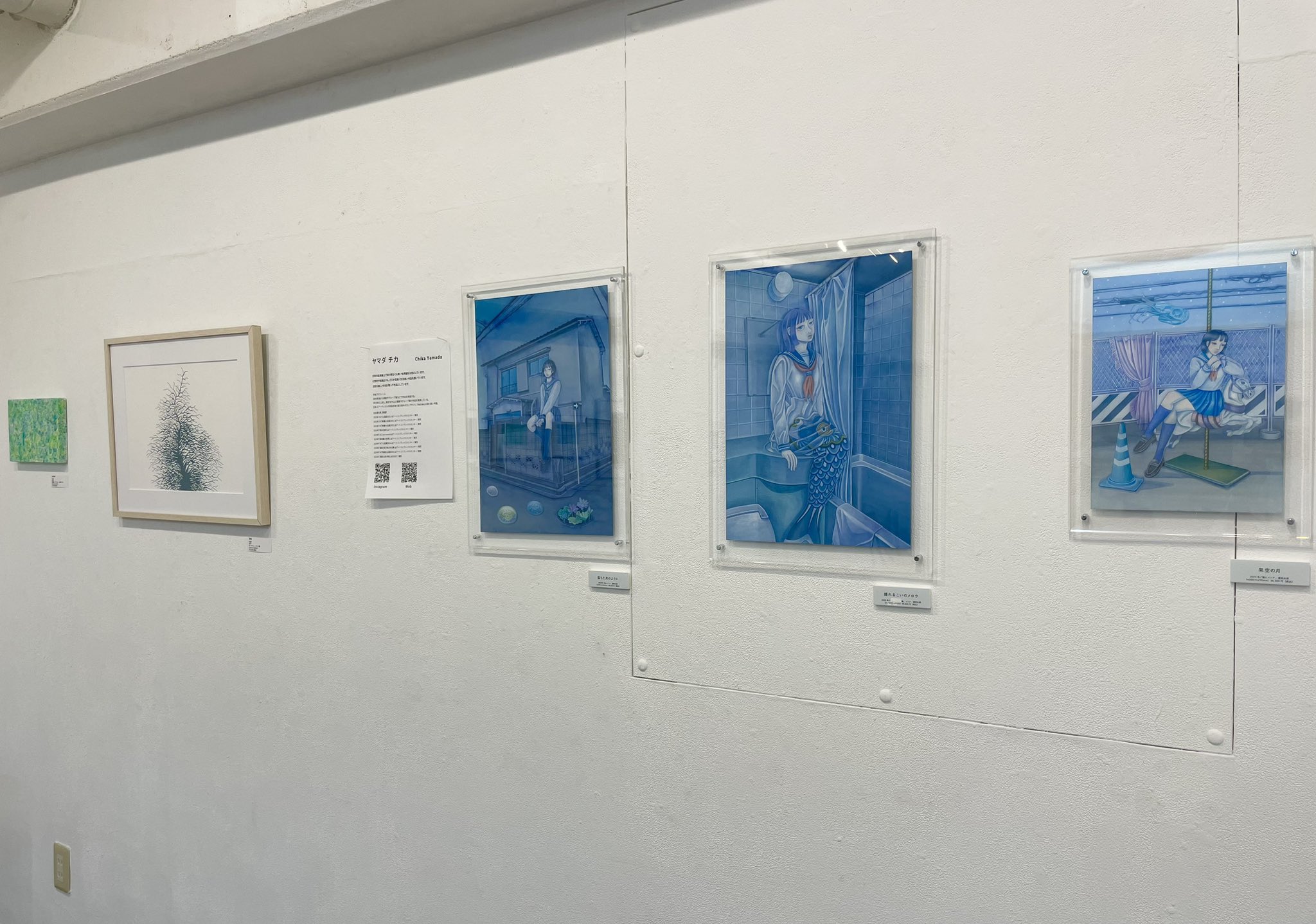 ベロニカ都登■ラフ画、額装DM2枚 *2018年、アートコンプレックスセンター出 ベロニカ都登□ラフ画、額装DM2枚 *2018年、アート
