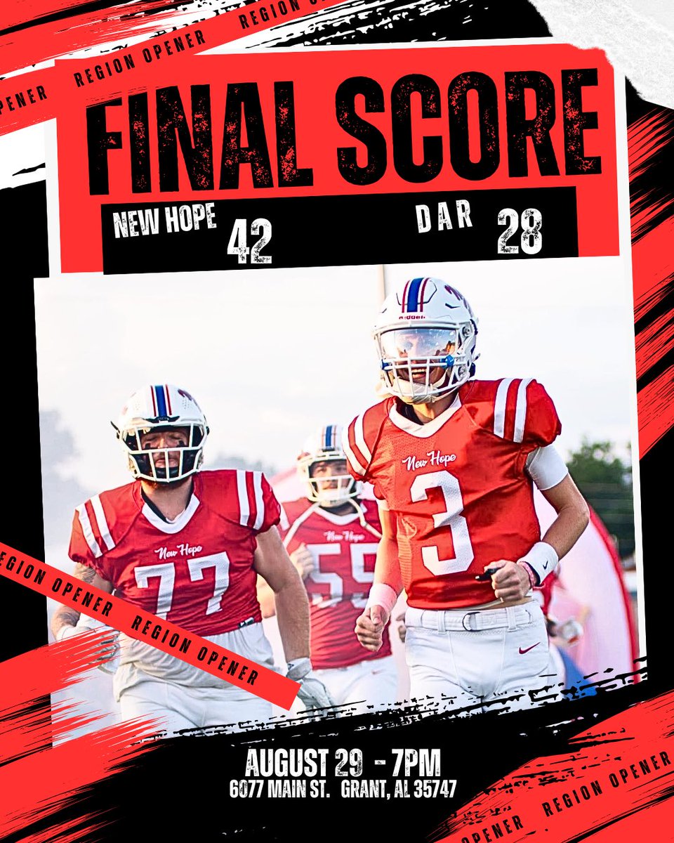 The New Hope Indians move to 2-0 on the season. #RollTribe