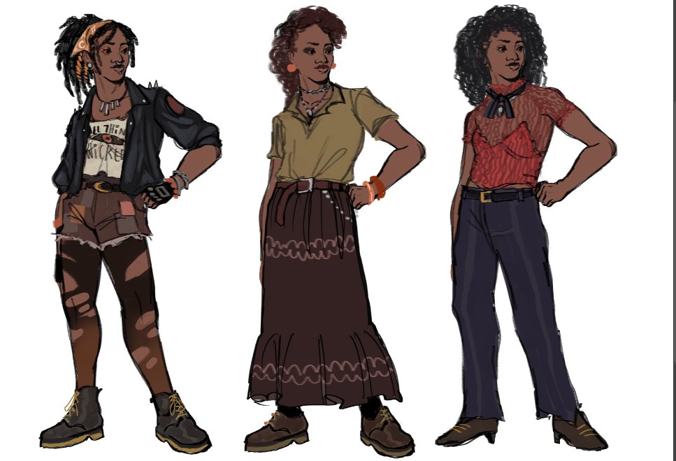 For those who are curious, here are some of the alternate outfits I had for Orela before deciding in "Punk Medic"

Lmk what u think :)

#DeadbyDaylight #dbdcosmeticcontest