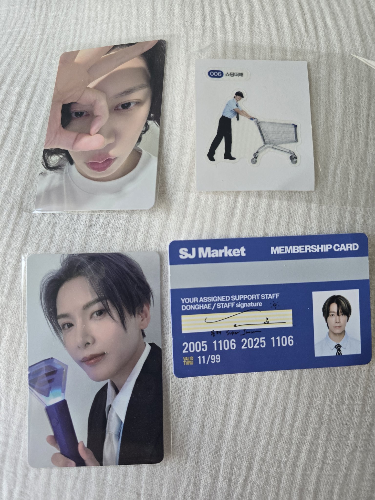 SJ MARKET ドンヘ トレカ ステッカー スペシャル