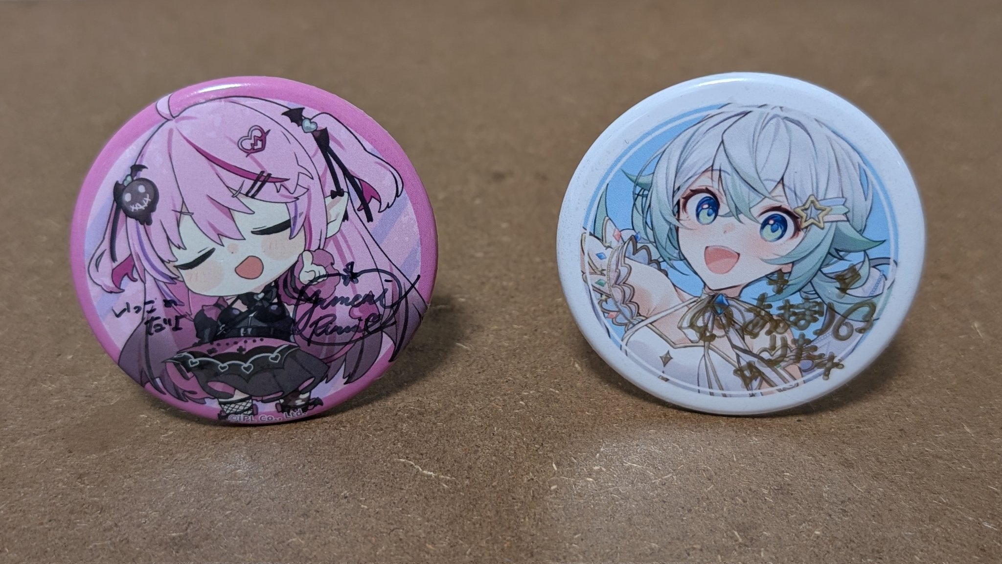 リオ 直筆サイン入り 缶バッジ リオラch 直筆サイン入り 缶バッジ セット ZERO世代フェス
