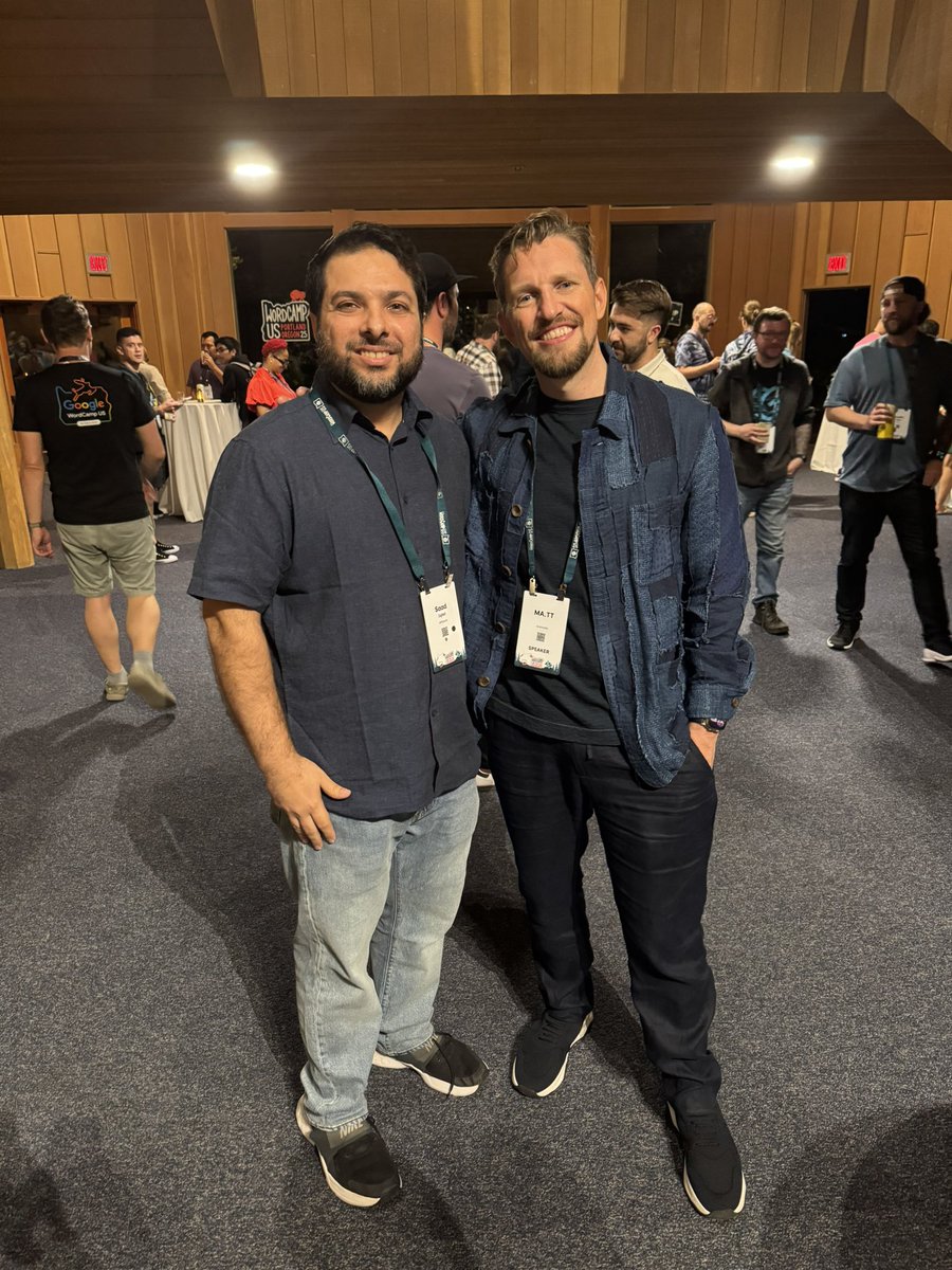 Mandatory pic at WordCamp USA 2025! #wcus <a href="/WordCampUS/">WordCamp US 2025 (#WCUS)</a>