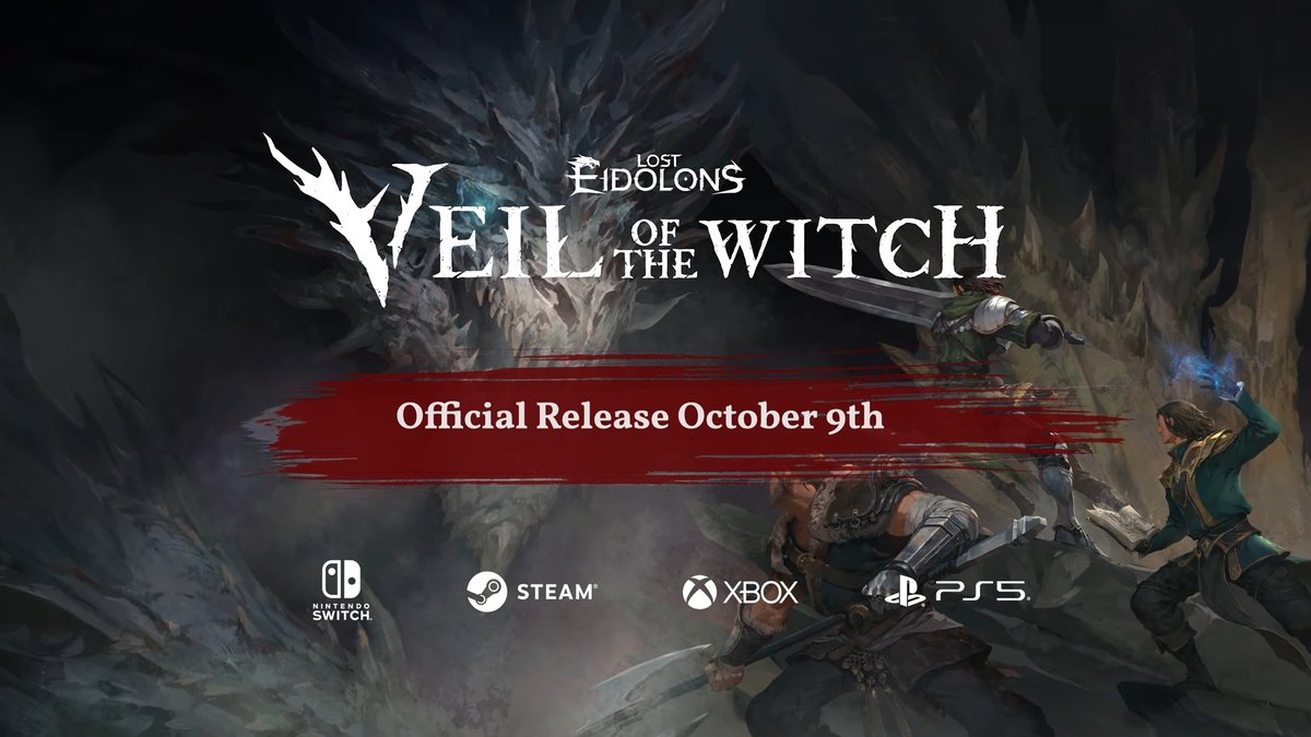 Lost Eidolons: Veil of The Witch launches on October 9 for consoles and PC, demo now available: rpgsite.net/news/18309-los…
