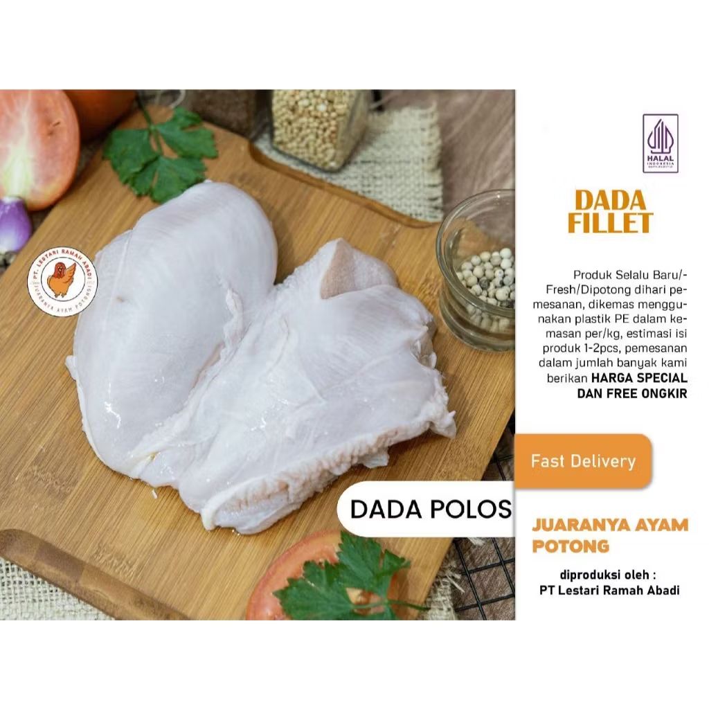 Cek Daging Ayam Dada Fillet Boneless Tanpa Kulit 1Kg dengan harga Rp45.000. Dapatkan di Shopee sekarang! s.shopee.co.id/1BCYLF6EPS?sha…