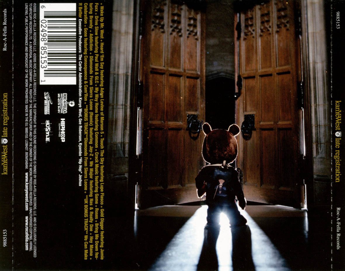 big_business_'s tweet image. Ye's "Late Registration" turns 20 years old today 

It featured singles 

▫️Gold Digger
▫️Touch the Sky Feat. Lupe Fiasco 
▫️Diamonds From Sierra Leone 
▫️Heard ‘Em Say Feat Adam Levine 

It debuted at No. 1 selling 860,000 first week and is currently 5X Platinum 💿💿💿💿💿