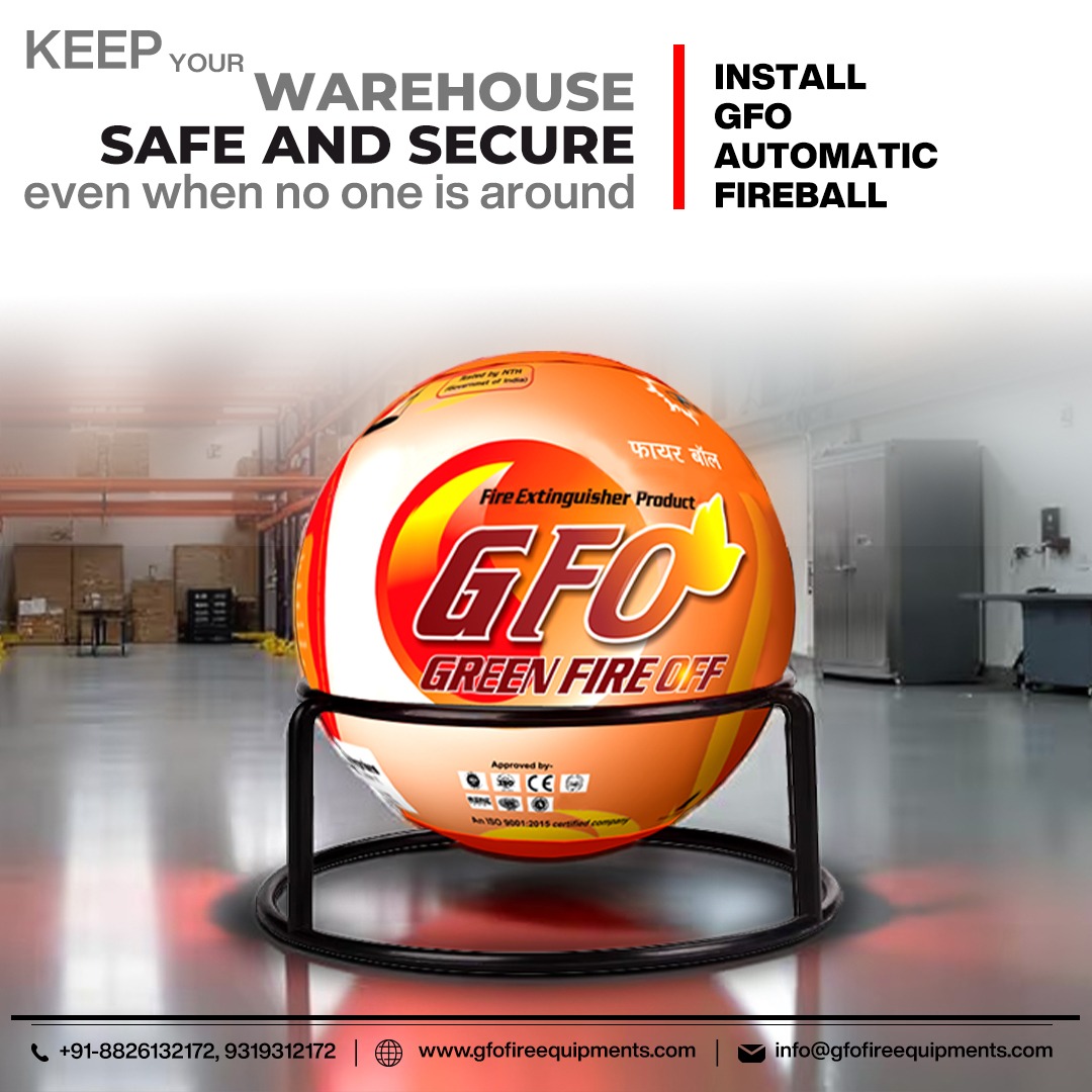 Gfofireball's tweet image. Keep your warehouse protected 24/7 with the GFO Automatic Fireball. 
It activates instantly on fire contact, ensuring smart, hands-free safety for warehouses, factories, and storage units.
🌐 gfofireequipments.com
#FireSafety #WarehouseSafety #AutomaticFireball