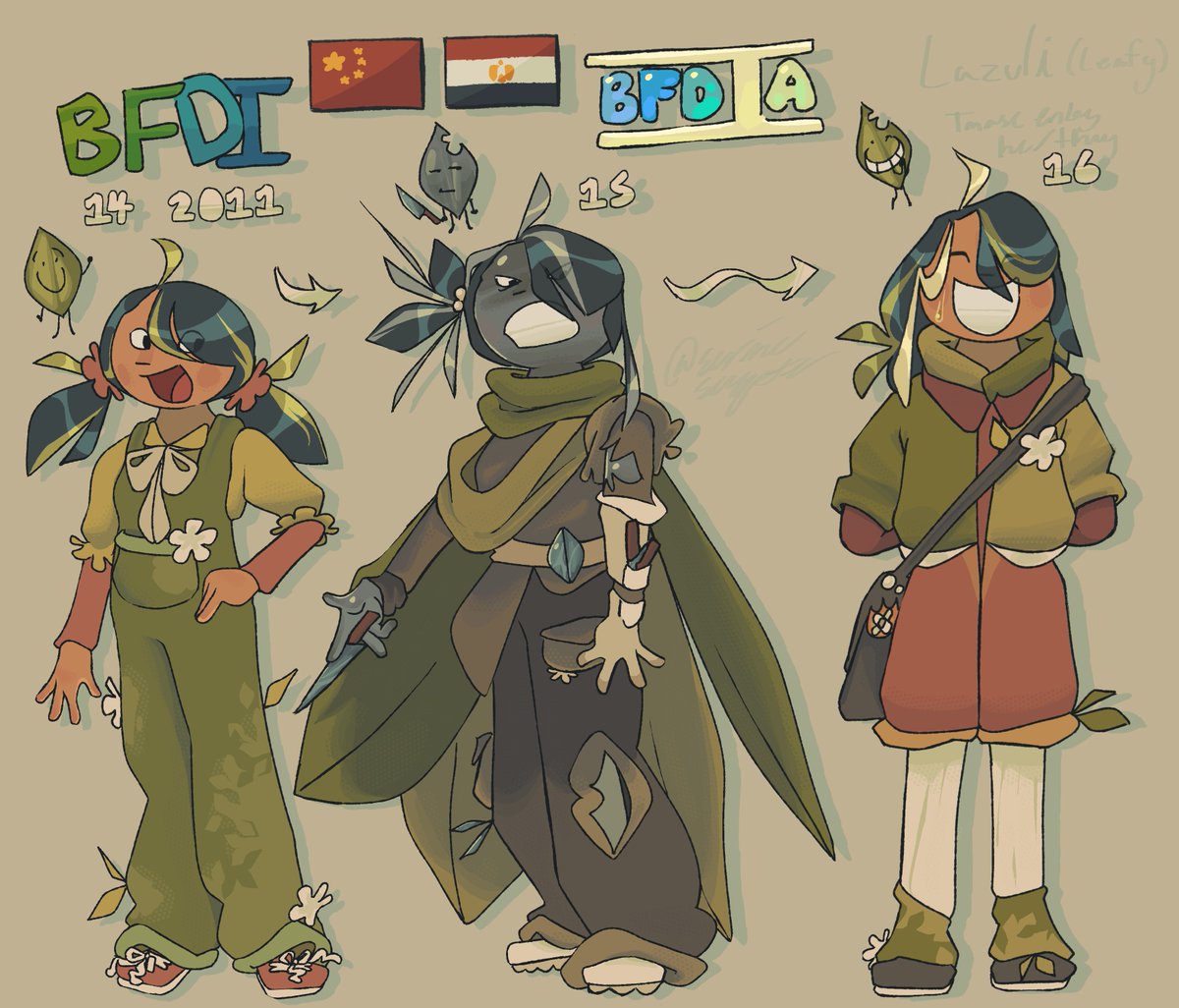 #bfdi more stylized redesign 🍃🤍