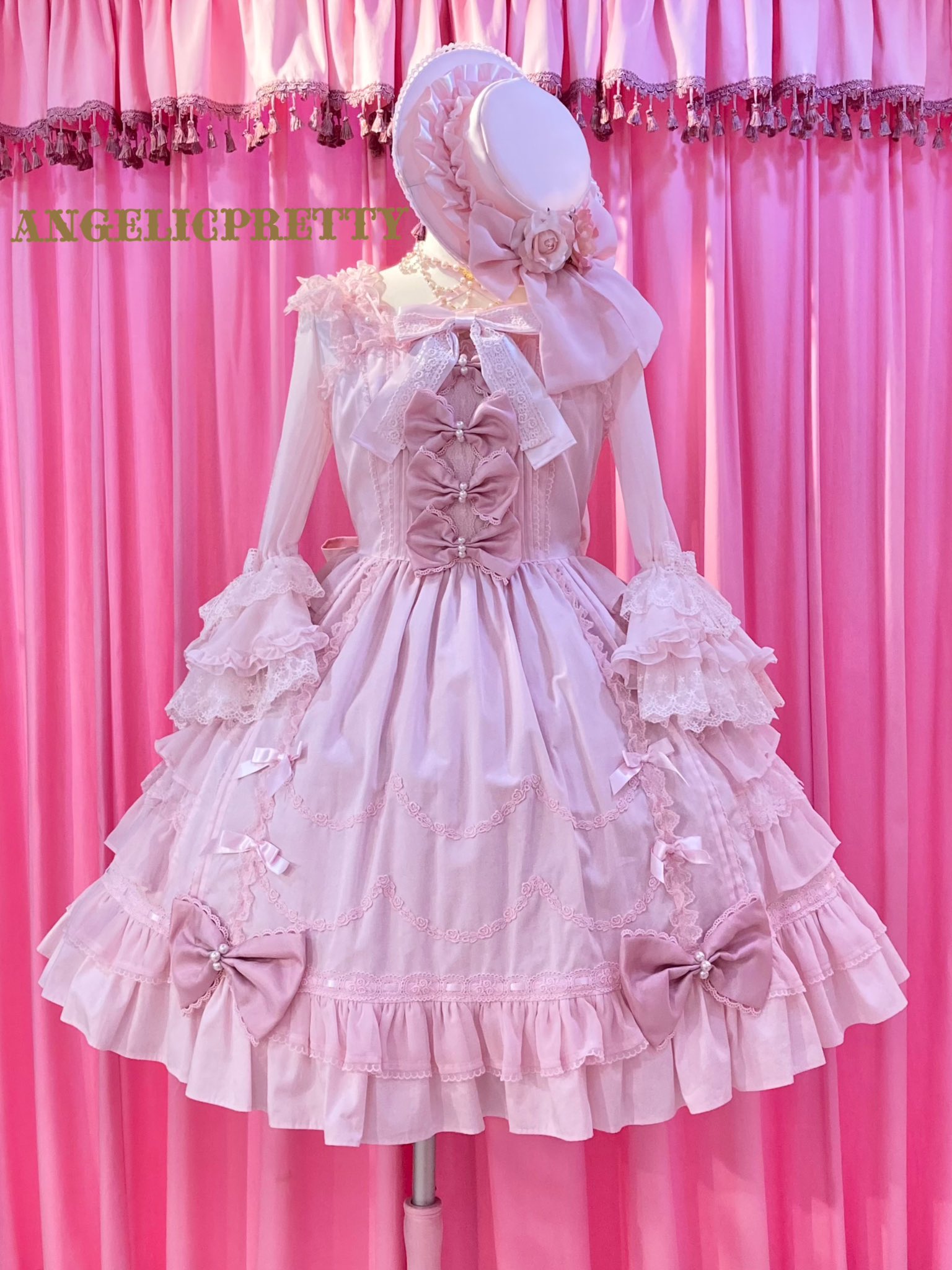 Angelic Pretty 宝石ブラウス Frill See-Through Off-Shoulder Blouse by Angelic Pretty