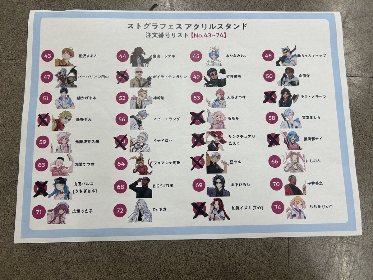 ストグラ ストグラフェス ガチャ A賞 ギャングBOX アクリル