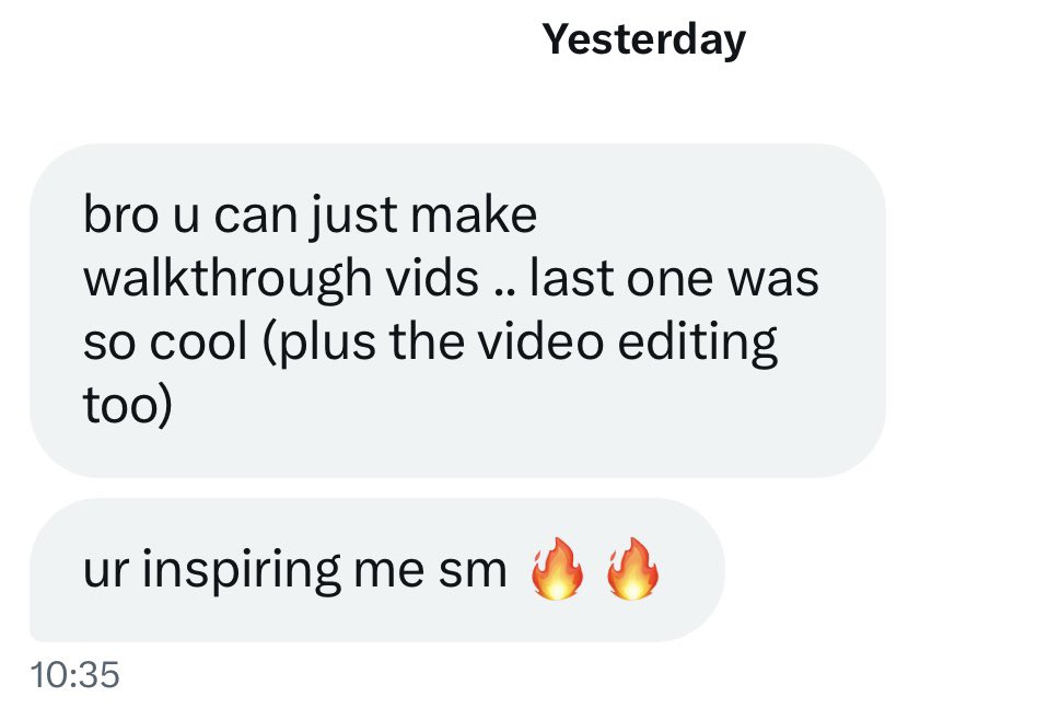 I got a DM and I’m really glad to know I’ve inspired people. :) I used to be so afraid of making mistakes, and always putting up obstacles before starting something, thinking what if I fail, etc. 
But I realized that as long as you start, you’ve already outpaced most people.