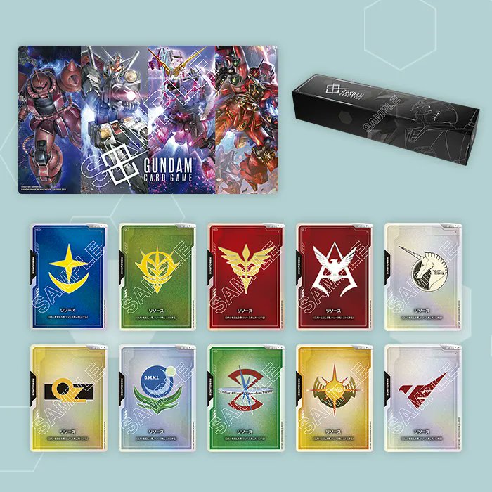 ガンダムカードゲーム　オフィシャルグッズセット01　First Combat Accessory and Card Set 01 FIRST COMBAT [EVX-01] | GUNDAM