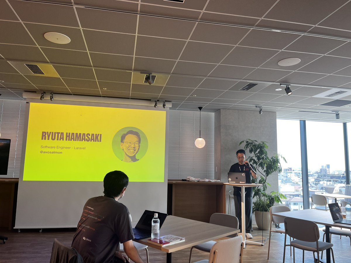 sadhakbj's tweet image. @phpxtky begins with @avosalmon’s talk about updates from @LaraconUS 2025. Specially talking about Laravel Boost by @ashleyhindle today #phpxtky #laravel #tokyotech