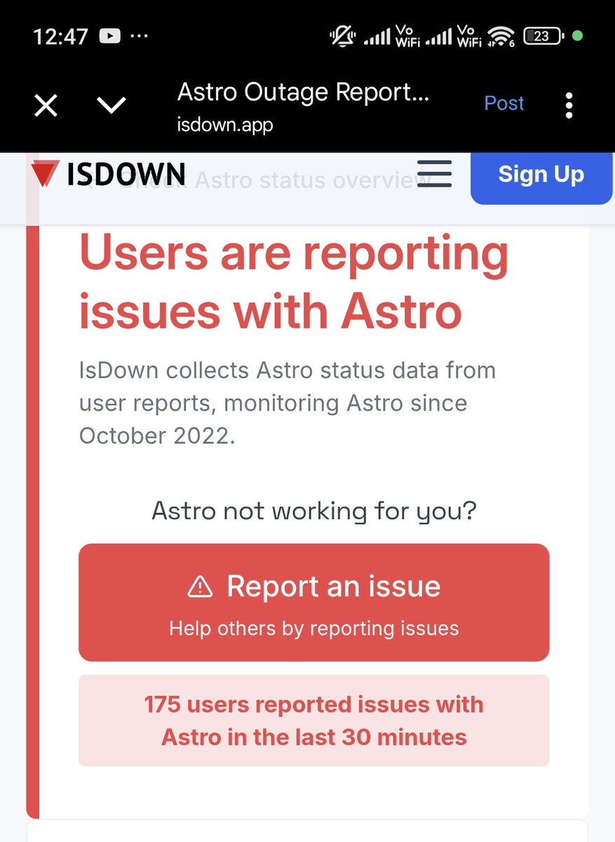 Astro problem, hang? Ada beberapa saluran boleh tonton, tapi saluran percuma membeku. Video tak bergerak, macam tengok gambar plak 😑