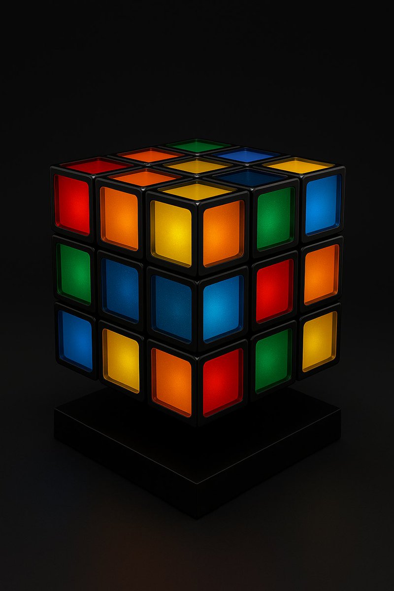 SilverAceJC's tweet image. Engineering meets art.
A 24-inch Rubik’s-inspired sculpture:
– Hollow anodized aluminum skeleton
– LED panels in classic colors
– Remote-controlled internals
Would you put this in your living room or your lab?
#EngineeringArt #CubeProject