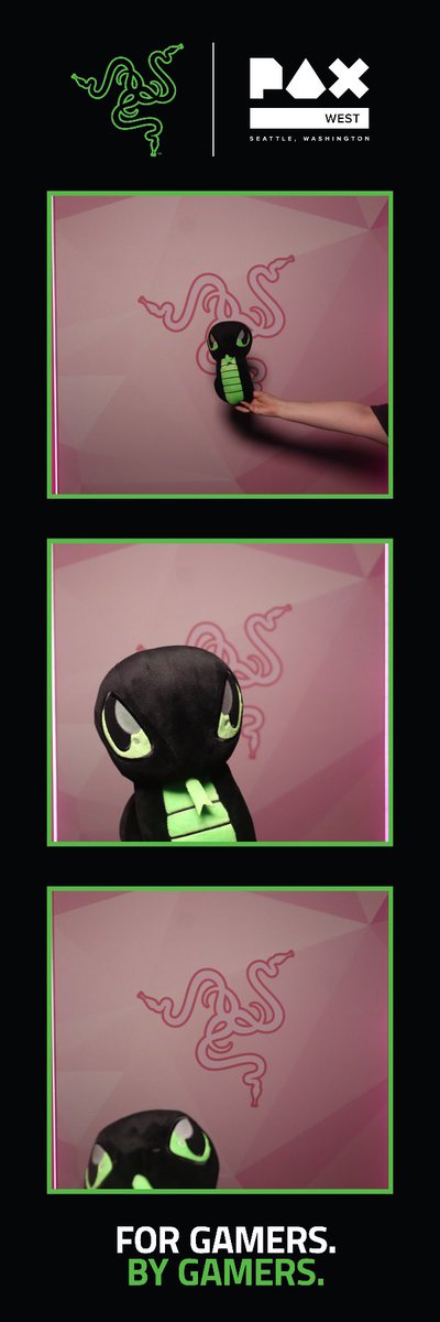 Come get your Razer photo strip at PAX West 🐍💚