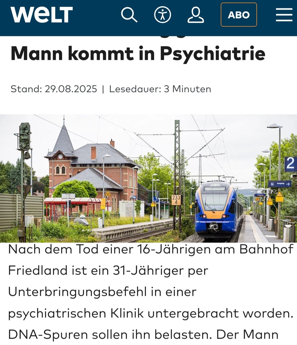 Fürchterliche Woche: Iraker schubst 16-Jährige unter Zug, Syrer erschießt Polizisten, Afghane erstic...