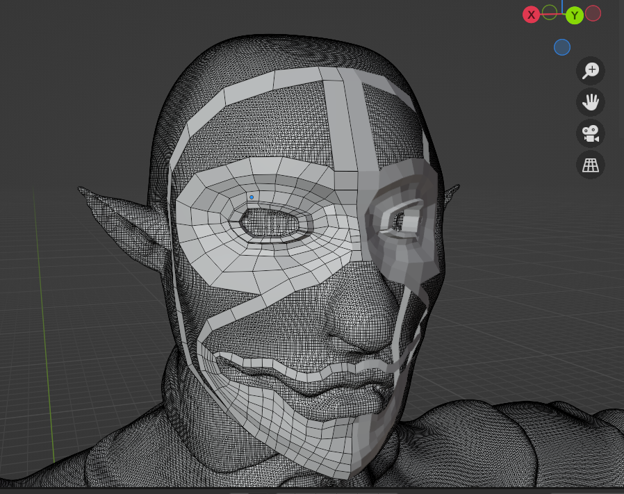 LuisDaR__'s tweet photo. Retopology time https://t.co/bIgRJadexq