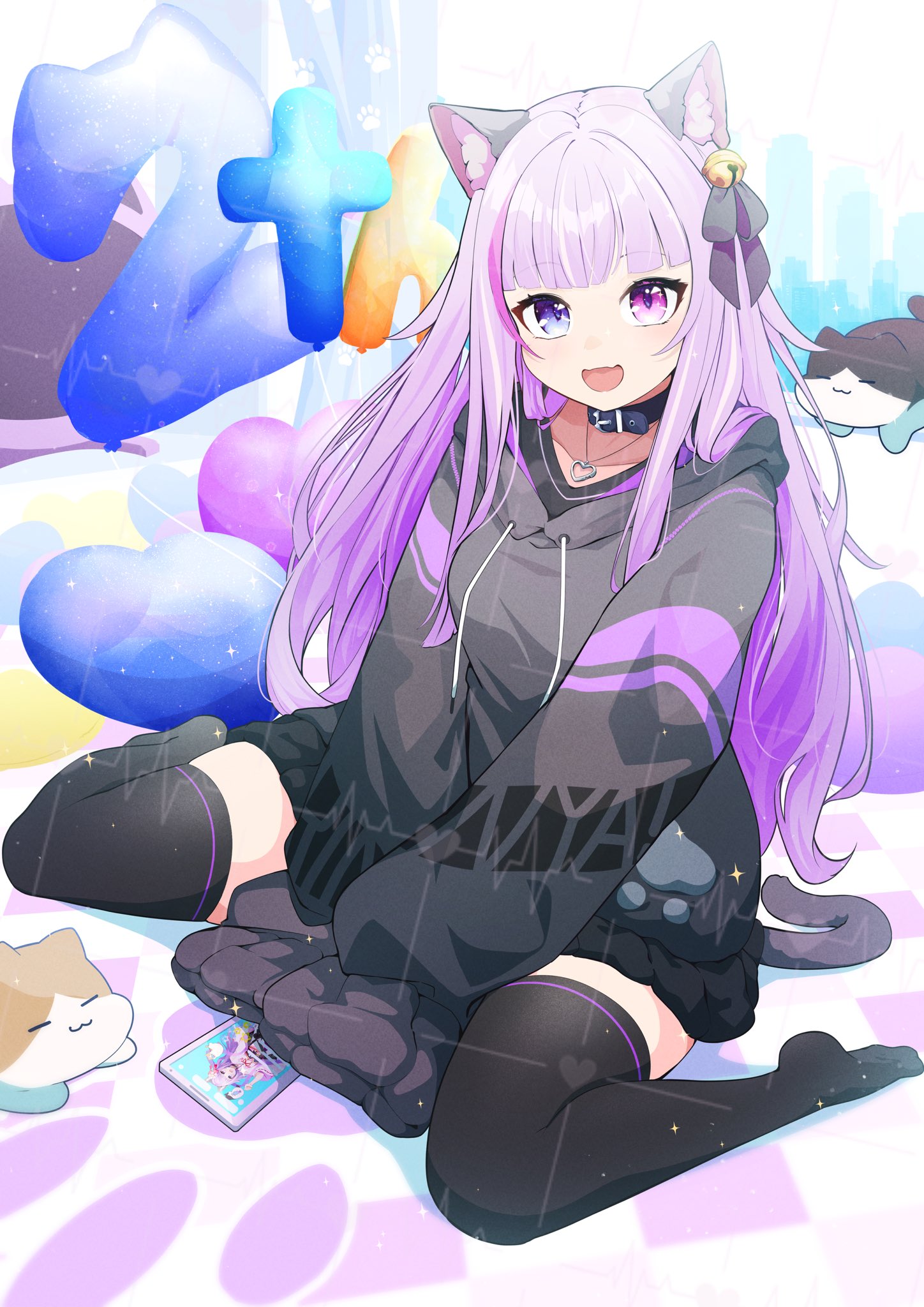 イラスト 猫人 りん🌙.*💜🐾 on X: 