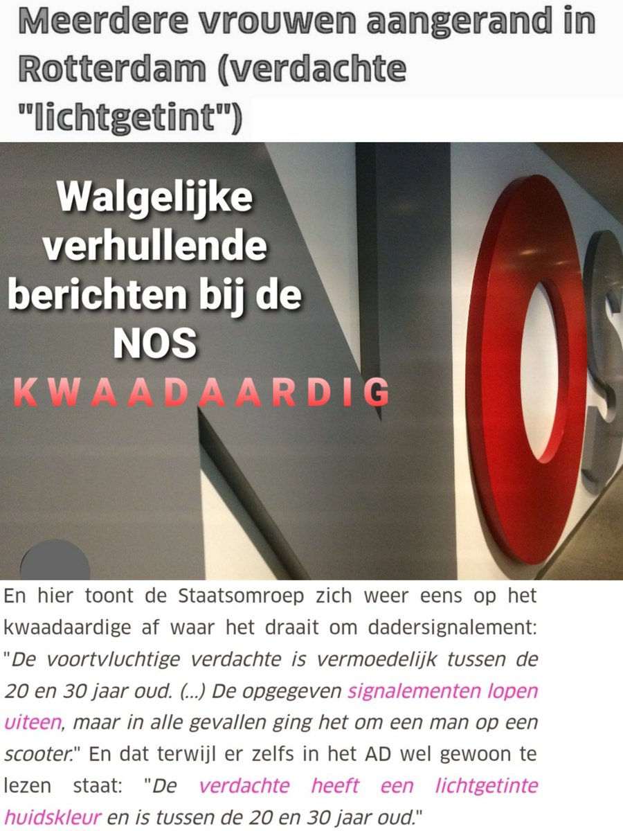 TonyHellings's tweet image. Smerige #Linkse insteek bij berichtgeving #NOS aangaande aanrandingen #Rotterdam.