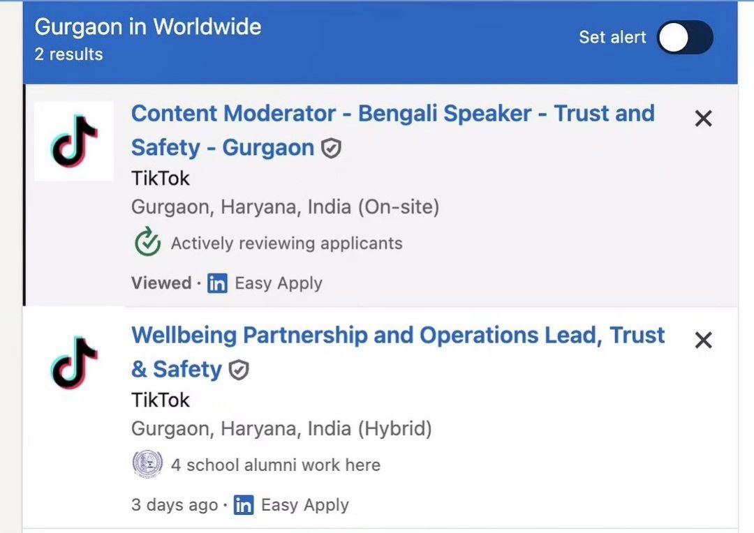 IndianTechGuide's tweet image. 🚨 TikTok has started hiring for these roles in India.
