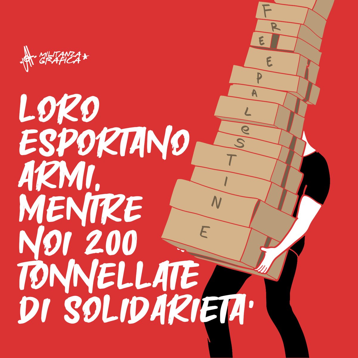 Loro armi, noi 200 tonnellate di solidarietà. Trova tu le differenze, caro democratico popolare da algoritmo.
militanzagrafica.it/loro-le-armi-n…
#FREEPALESTINE