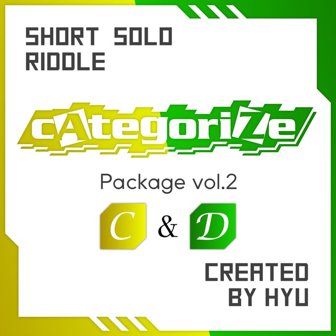 「cAtegoriZe」【C】&【D】