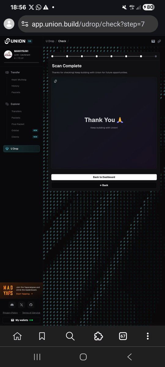 How can a lvl8 not be eligible for $U airdrop? Please <a href="/union_build/">Union</a> <a href="/ufukless1/">Ufuk</a> <a href="/0xkaiserkarel/">0xkaiserkarel.union</a> <a href="/UnionFDN/">Union Foundation</a> please look into this because I really worked out my ass to get to this level and is really painful not been rewarded.