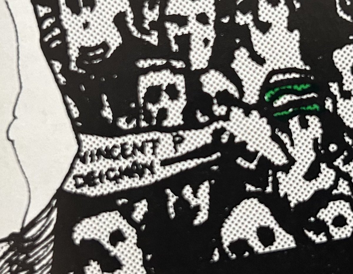 Who remembers this Not The View poster from December 1989?

The signature (on the scarf next to Peter Grant) confirms the artist as Vincent Patrick Deighan.

Vincent (AKA Frank Quitely) went on to become one of the world’s most renowned comic book artists, providing artwork for