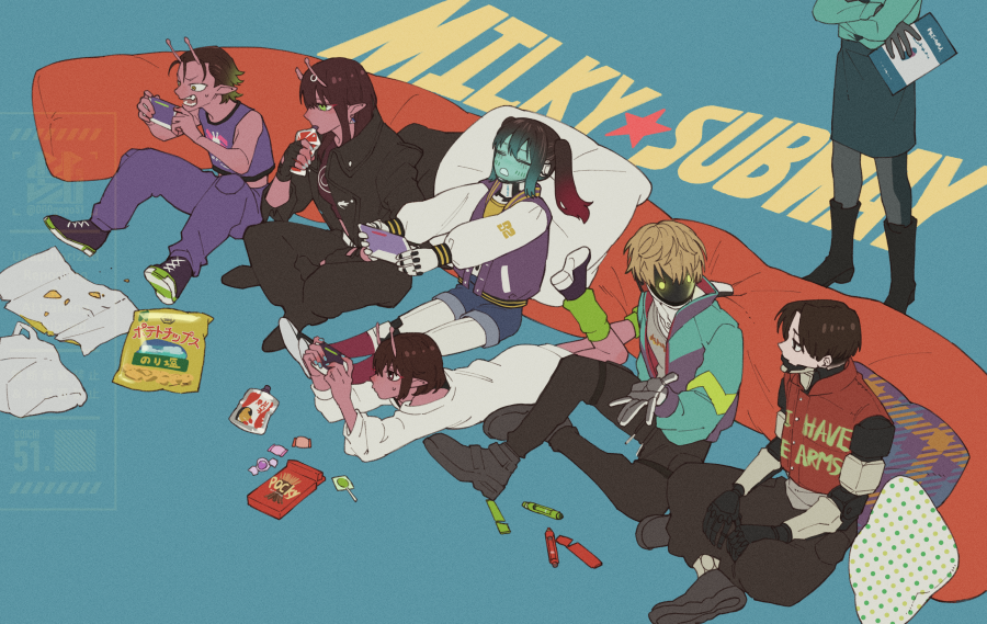 みんな大好きだ～～～！！！！！アニメ終わってても変わりなくﾜﾁｬﾜﾁｬしててほしい………
#MilkySubway 
#ミルキーサブウェイ