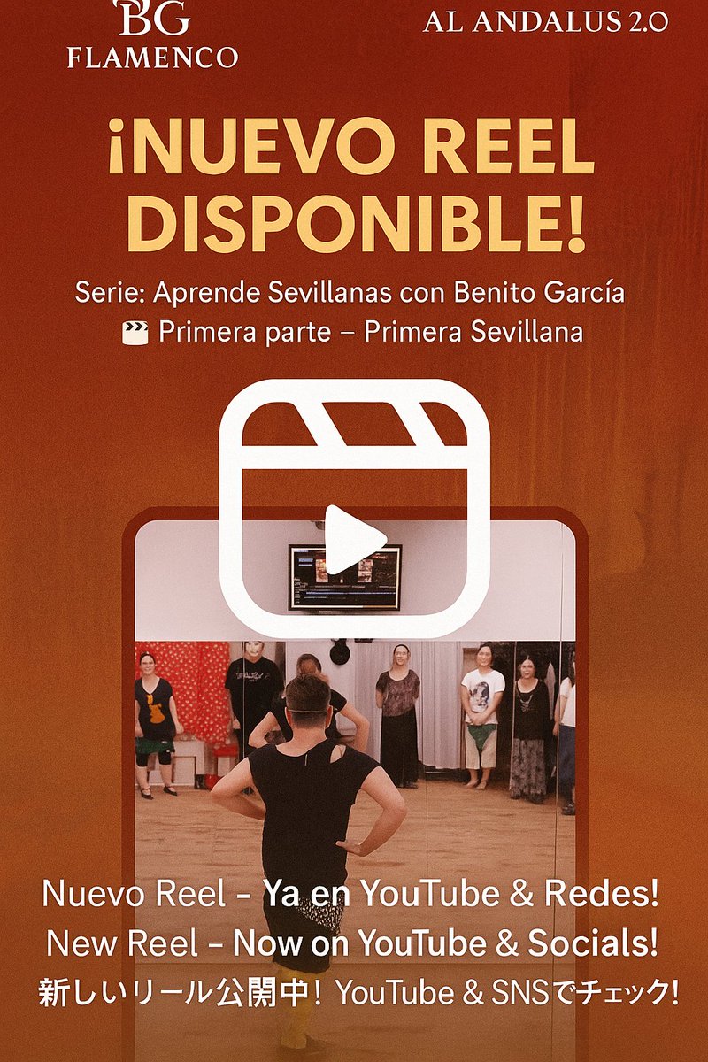 🌹 First reel of the series Learn Sevillanas with Benito García 💃
Exhibition of the first part of the first sevillana.
👉 Full explanation soon on YouTube: youtube.com/@bgflamenco