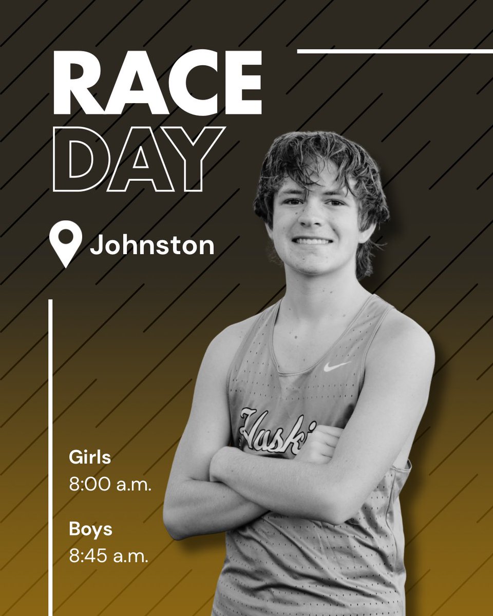 🚨Meet Day!🚨
📍 Johnston High School
⏰Girls at 8:00 am. Boys at 8:45 am
Results: onlineraceresults.com