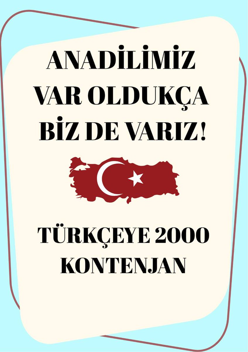 Halime Yılmaz (@halime3542) on Twitter photo <a href="/CelileErenOKTEN/">Celile Eren ÖKTEN</a> Türkçemiz ana dilimiz her şeyimizdir. Aydınlık bir gelecek için
#AnaDile2000
<a href="/CelileErenOKTEN/">Celile Eren ÖKTEN</a> <a href="/CelileErenOKTEN/">Celile Eren ÖKTEN</a> Türkçemiz ana dilimiz her şeyimizdir. Aydınlık bir gelecek için
#AnaDile2000
<a href="/CelileErenOKTEN/">Celile Eren ÖKTEN</a>