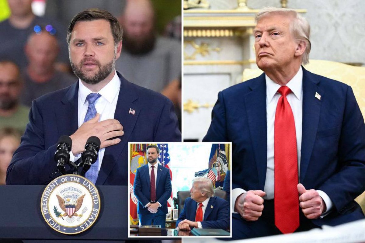 🇺🇸 BREAKING — JD Vance says he’s ready to assume the presidency “if a terrible tragedy” happens to Trump.
Adds: Trump eats unhealthy, under immense stress.
“May God help him finish his divine mission before he leaves us.”