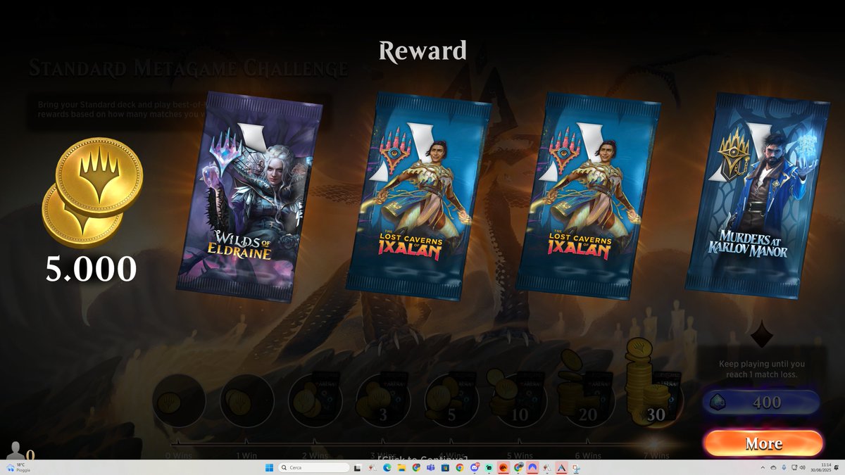 Standard Metagame Challenge vinta questa mattina in live col nostro PET DECK firmato Byna94. Domani avrete il video sul tubo. Battuti TUTTI i Vivi Calderoni trovati davanti.  

<a href="/fireshoes/">Robert Taylor🔥</a> <a href="/mtgazone/">MTG Arena Zone</a> <a href="/MTGdecks/">MTGdecks.net 🔥</a> <a href="/UntappedGG/">Untapped.gg</a> 

#mtg #mtga #magic #magicthegathering