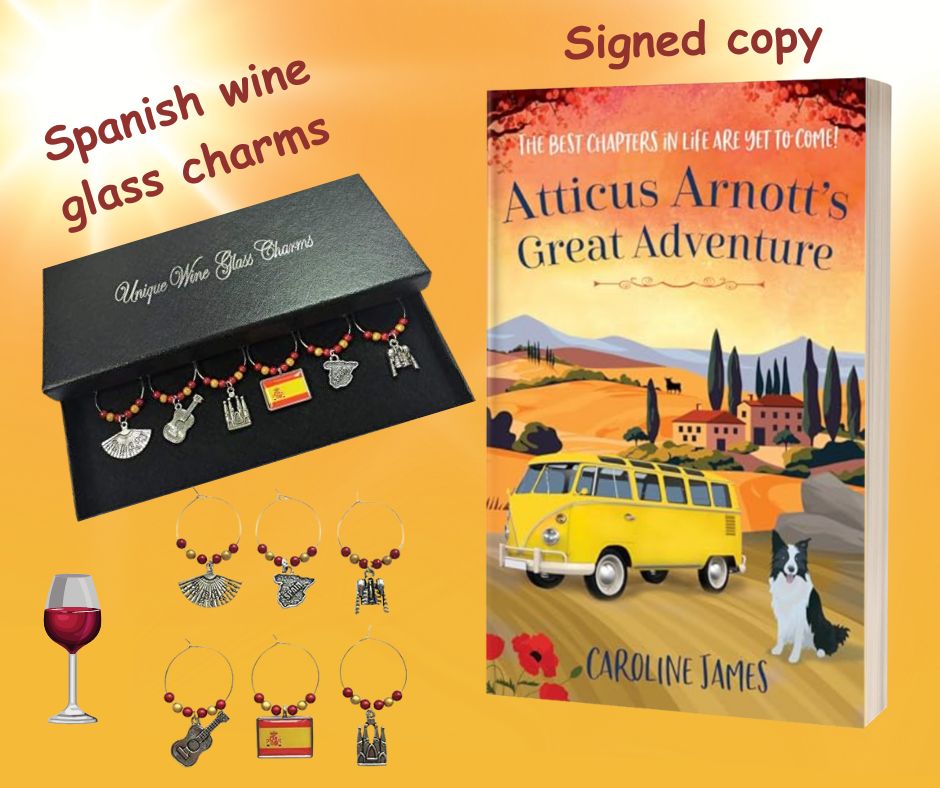 #giveaway To celebrate publication of #atticusarnottsgreatadventure on 9th September, there will be a draw for a signed copy plus these gorgeous Spanish glass charms to celebrate 🇪🇸🍷📚

Simply RT &amp; comment below on why you would like to receive this.
Good luck!
#AtticusArnott