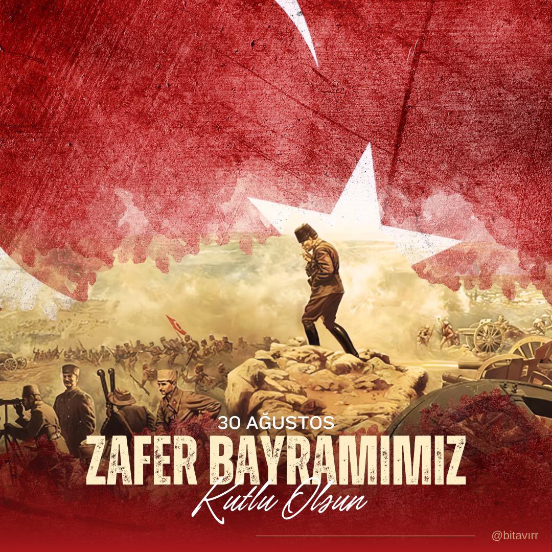Büyük Taarruz ve Başkomutanlık Meydan Muharebesi Zaferle Sonuçlanmasaydı Ne Gibi Durumlara Sebebiyet Verirdi? 

“Zafer, ‘Zafer benimdir’ diyebilenindir.”
Gazi Mustafa Kemal Atatürk
🇹🇷 30 Ağustos Zafer Bayramı Kutlu Olsun!

#30AgustosZaferBayrami
