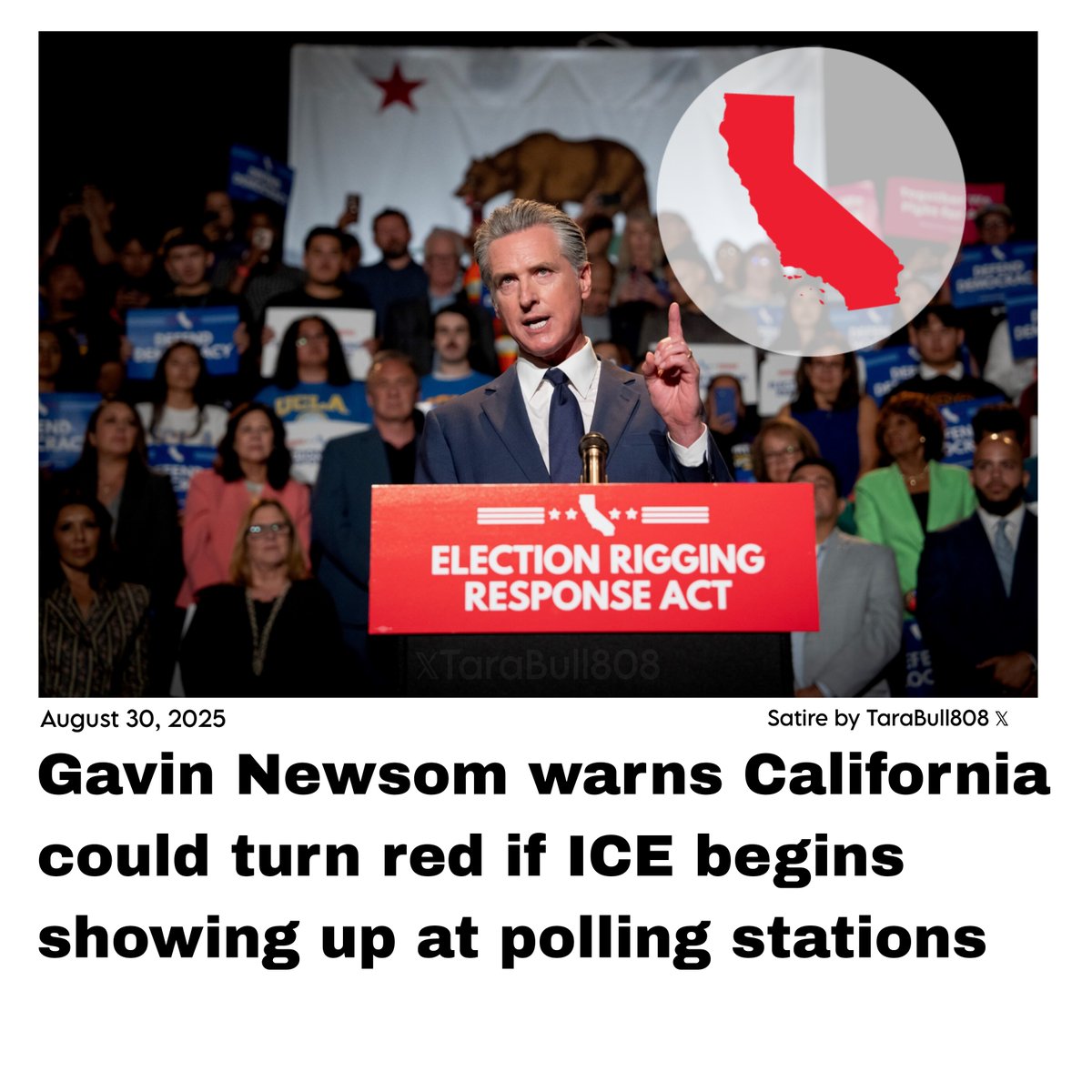 I'd be okay with ICE at polling stations, would you?