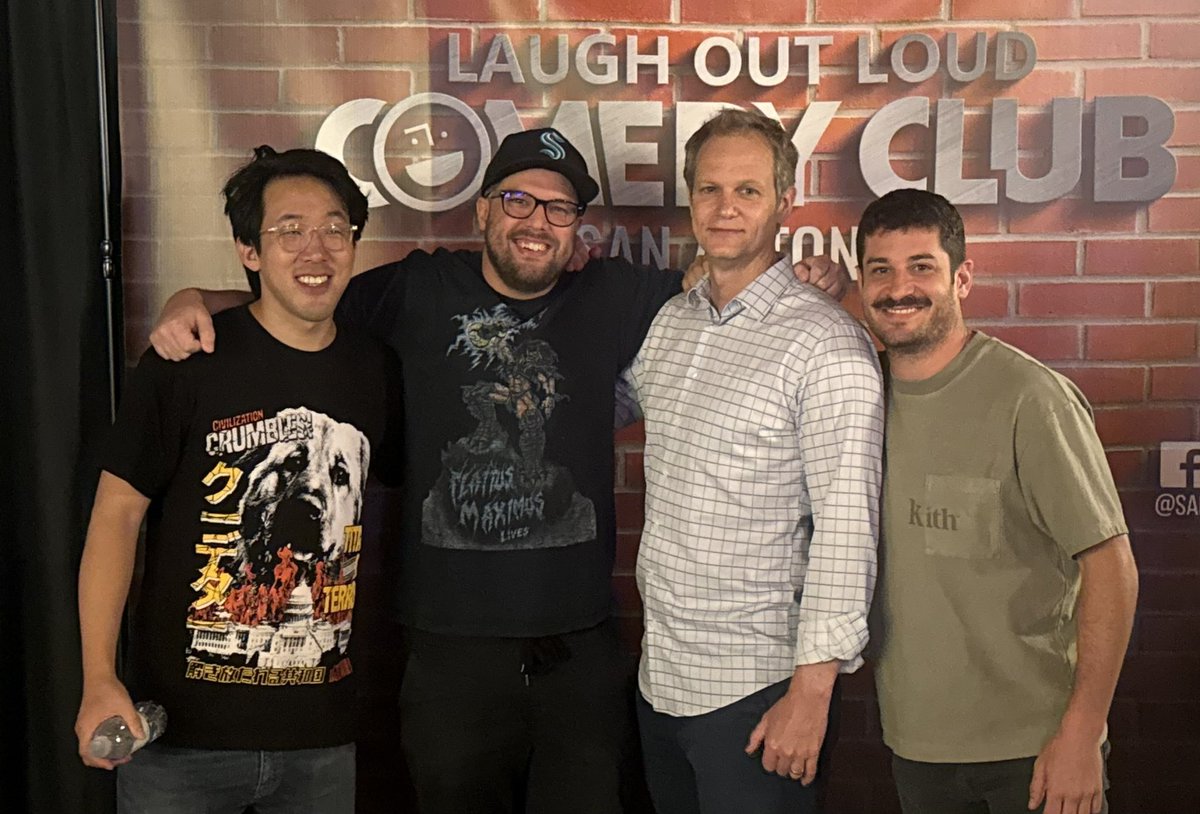 Show was amazing. <a href="/DJHansKim/">Hans Kim</a> <a href="/timmystandup/">Timmy No Brakes</a>