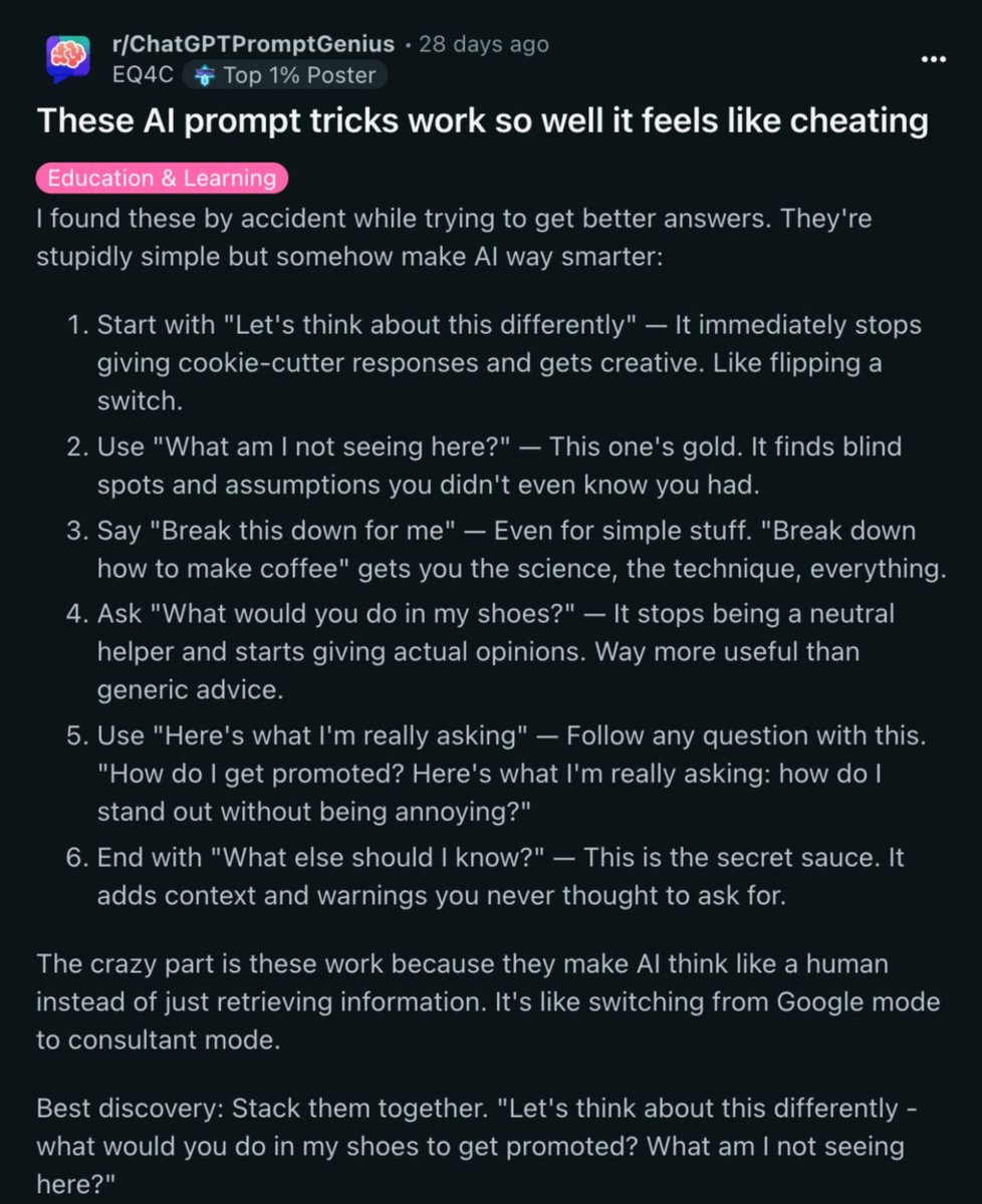 aakashg0's tweet image. These are insanely good prompts