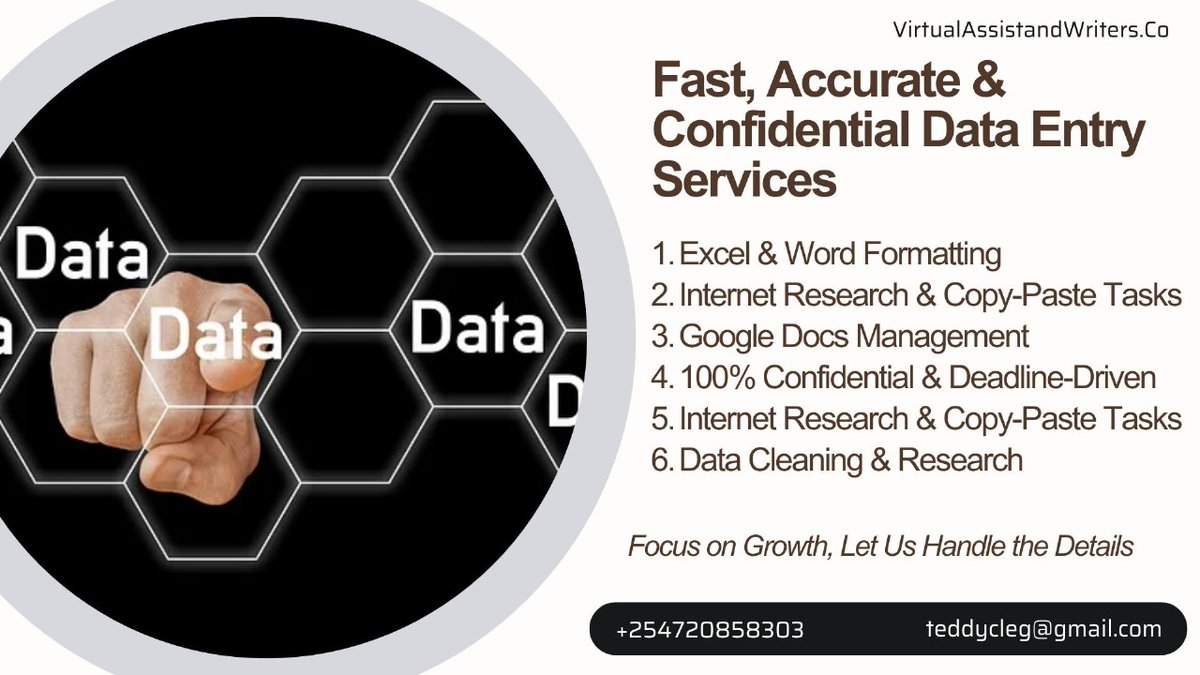 teddycleg's tweet photo. #DataEntryServices #SaveTimeGrowBusiness #VirtualAssistAndWritersKenya #BusinessProductivity #brandinghelp #academicsupport #supportmybusiness #helpmybusiness #virtualassistantservices #virtualassistantlife  #microsoftexcel #dataentrysupport #confidentialwork #microsoftword https://t.co/qCxUYLtUV2