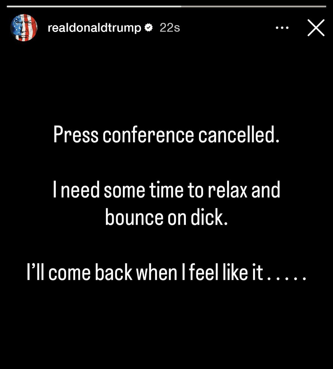 Donald Trump via his IG story: