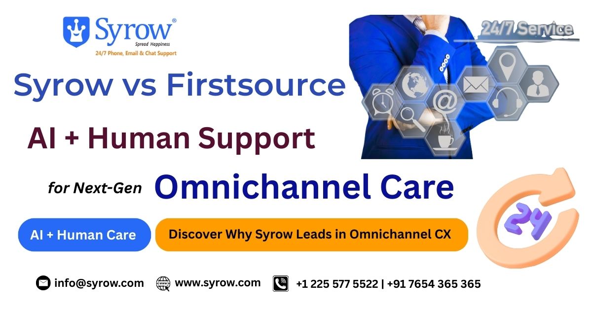 TheSyrow's tweet image. 🏆 Choosing the Ideal Outsourcing Partner – Syrow 🔥 vs Firstsource
#Syrow #FirstsourceSolutions #SyrowVsFirstsource #OutsourcingPartner #CustomerSupport #OmnichannelSupport
I just published Top Contact Centers : Why Syrow Leads Over Firstsource
medium.com/p/top-contact-…