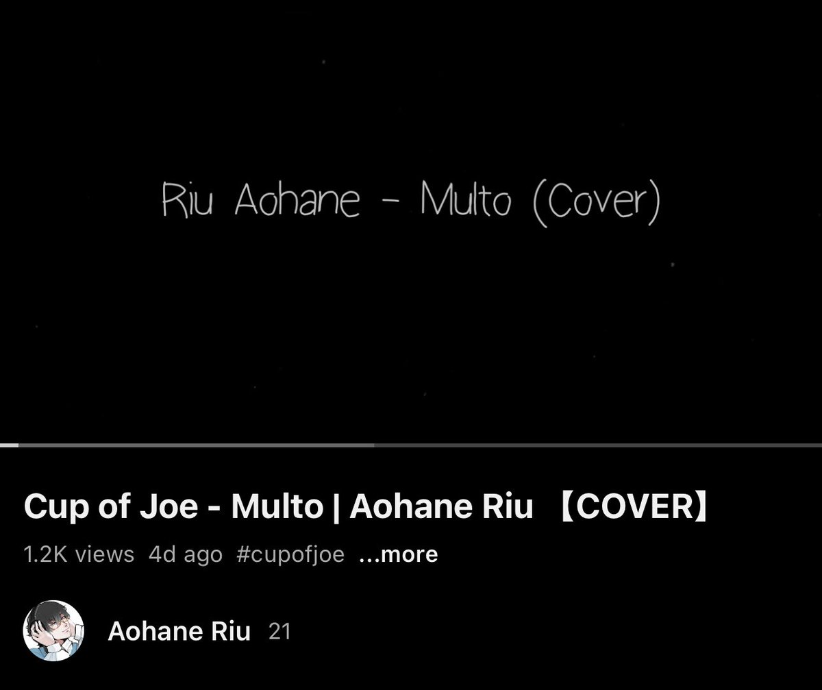 WE JUST HIT 1.2 K VIEWS WITH MY FIRST FULL COVER WHATT🥹

tysm guys, your love and support means everything to me💙

in the mean time, im gonna cook up some more songs to cover👀🫣