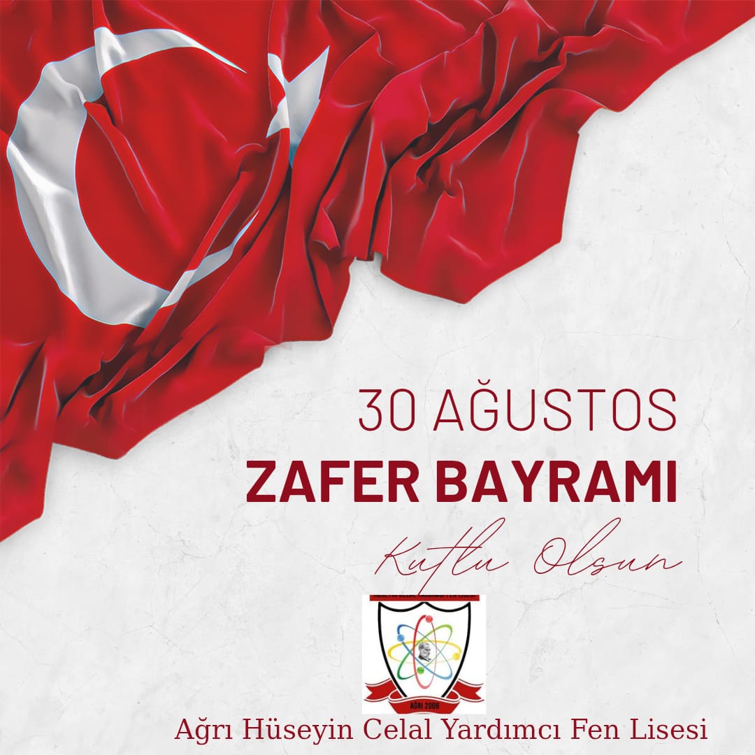 30 Ağustos Zafer Bayramı Kutlu Olsun!
Bugün, milletimizin bağımsızlık ve özgürlük yolunda yazdığı destanın yıl dönümü.
Gazi Mustafa Kemal Atatürk başta olmak üzere tüm kahramanlarımızı saygı, rahmet ve minnetle anıyoruz. ✨
#30Ağustos #ZaferBayramı #Atatürk