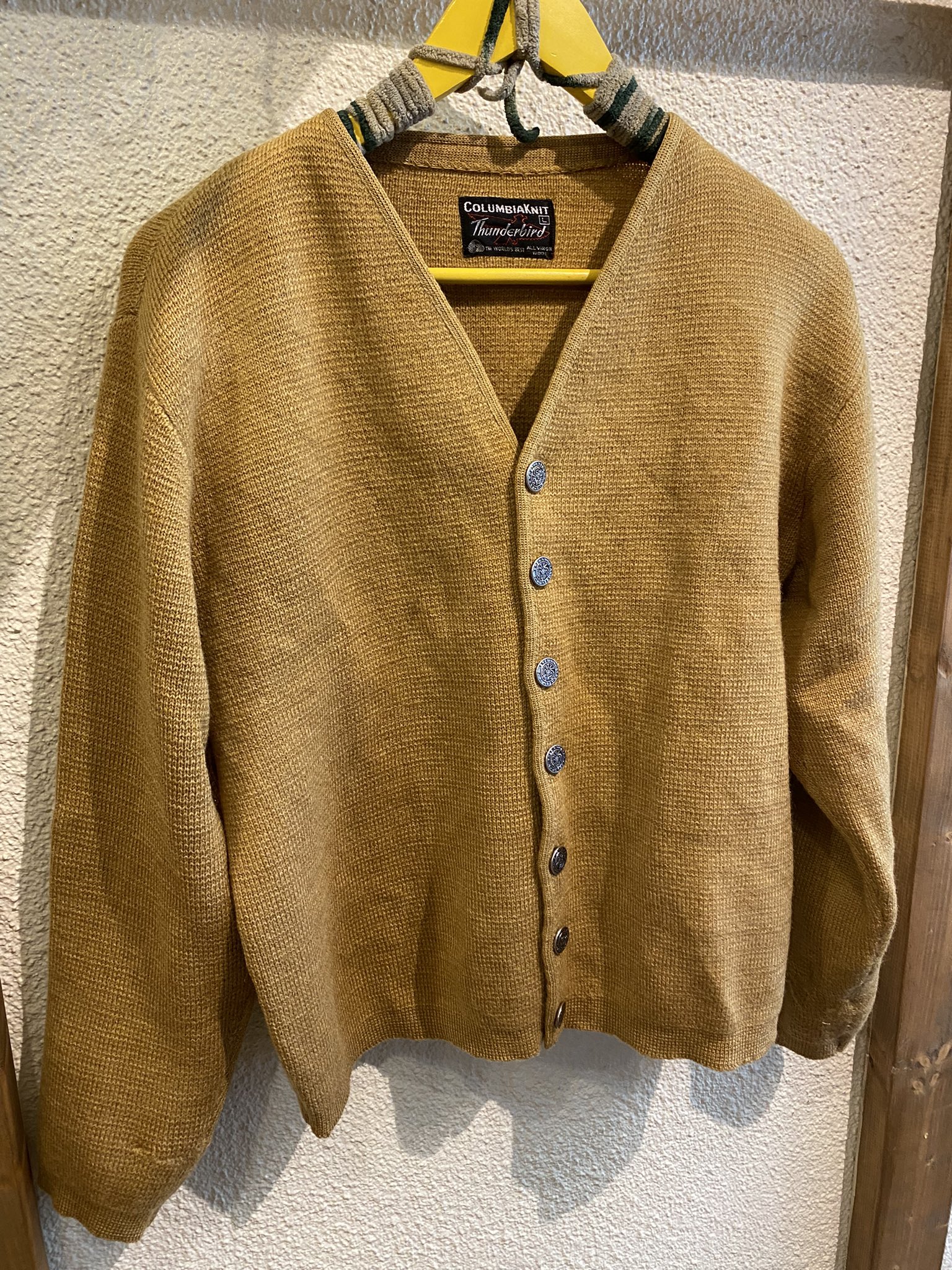 60s ウール ニット カーディガン vintage COLUMBIA KNIT COLUMBIA KNIT】ヴィンテージ ウールカーディガン【1960's