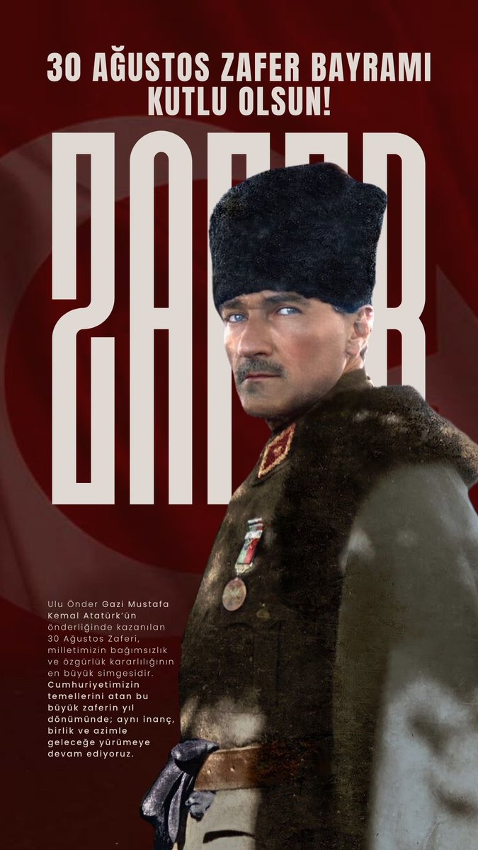 30 Ağustos Zafer Bayramımız kutlu olsun!