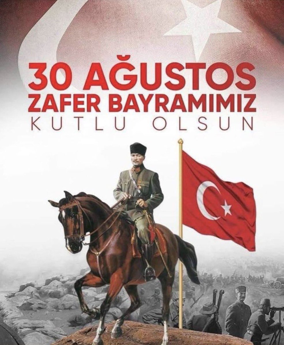 “Zafer, ‘Zafer Benimdir’ Diyebilenindir” Gazi Mustafa Kemal ATATÜRK 

#30AgustosZaferBayrami