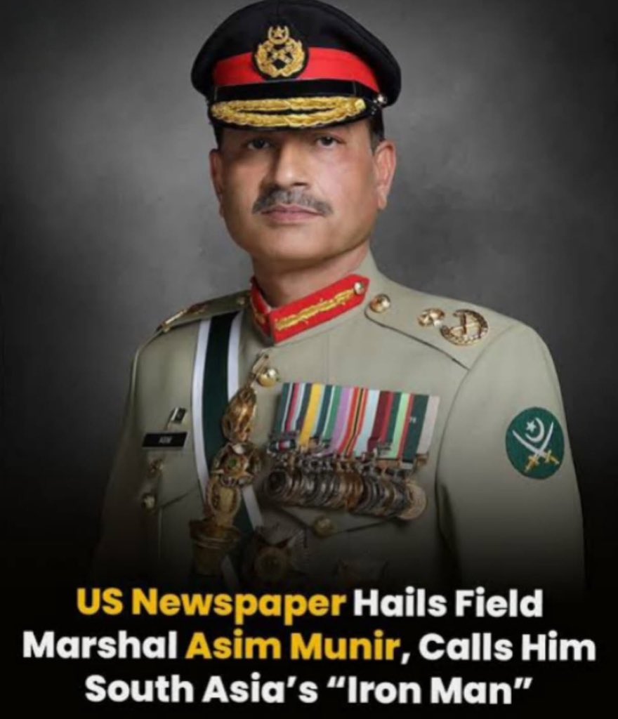 واشنگٹن ٹائمز نے فیلڈ مارشل سید عاصم منیر کو “آئرن مین” کہا اور انہیں جنوبی ایشیا کے سیکیورٹی منظرنامے کی تشکیل دینے والی بااثر شخصیت قرار دیا۔ ان کی قیادت اور حکمتِ عملی کو علاقائی استحکام کے لیے نہایت اہم سمجھا گیا۔ پروپیگنڈا ہو یا کوئی مہم، ان کی طاقت اور صلاحیت سب پر واضح ہیں