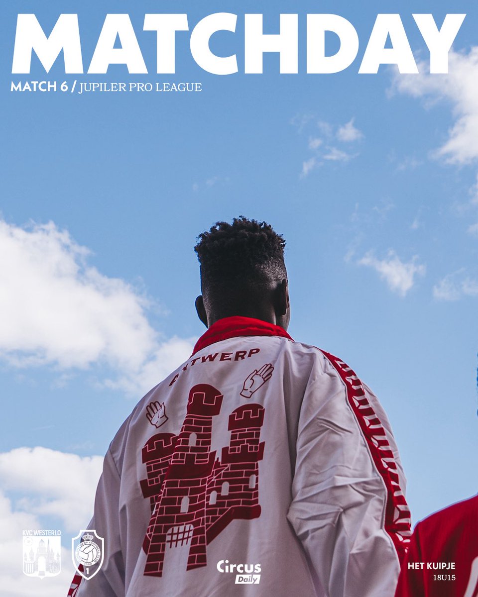 Matchday! 💪🔴⚪️ #WesterloAntwerp