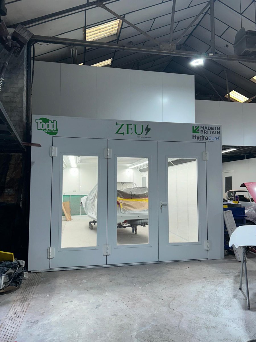 ToddEngineering's tweet image. 🚗✨ During filming of Car SOS Series 13, we completed a full turnkey install at Nathan’s Paint and Restoration , including our Zeus All-Electric Spray Booth.

#CarSOS #NathansPaintAndRestoration #ToddEngineering #ZeusBooth